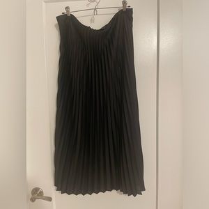 J crew NWT pull on pleated midi skirt, sz large